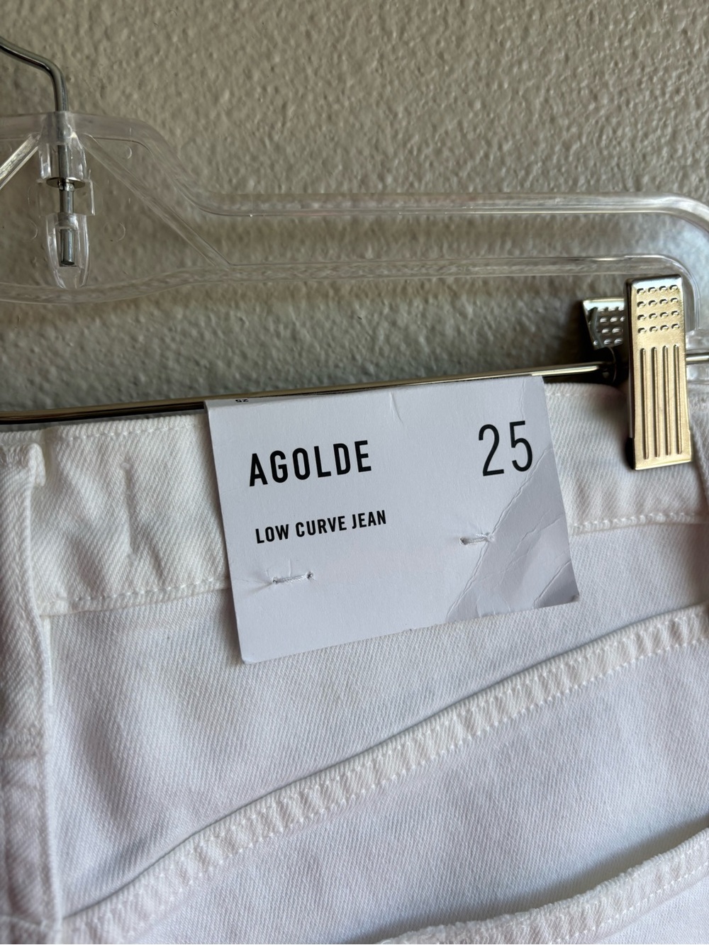 AGOLDE Low Curve Jean - White